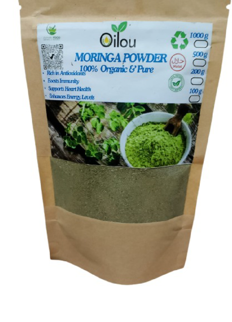 Organic Moringa Leaf Powder Boost Metabolism 100g